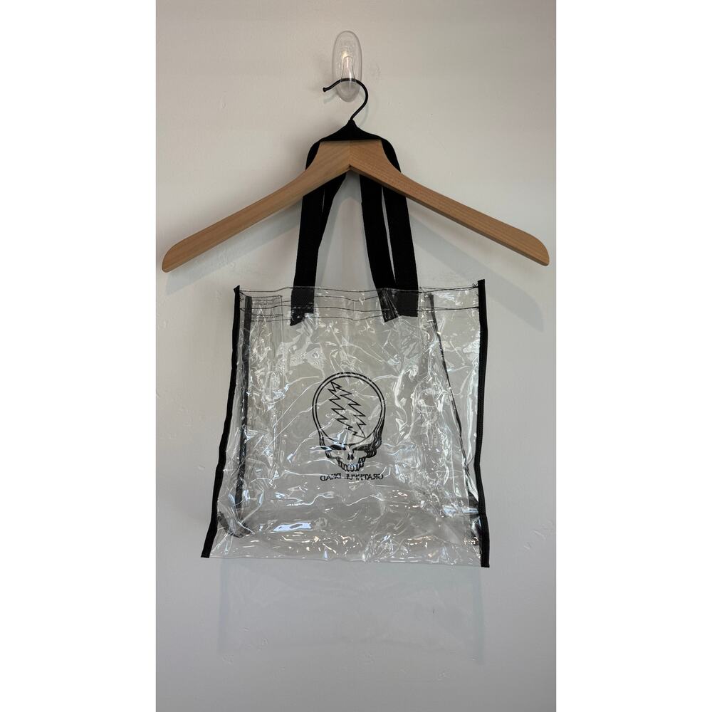 Grateful Dead Steal Your Face Clear Stadium Tote Bag Transparent Concert Bag - Picture 3 of 9